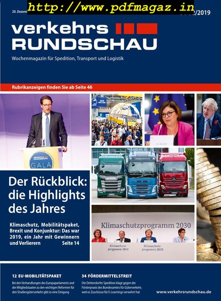 VerkehrsRundschau – 17 Dezember 2019