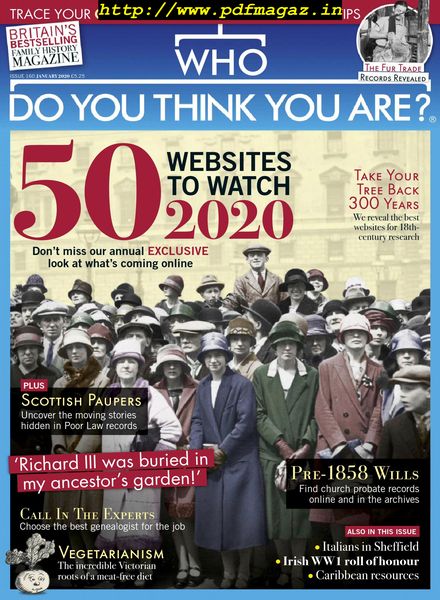 Who Do You Think You Are – January 2020