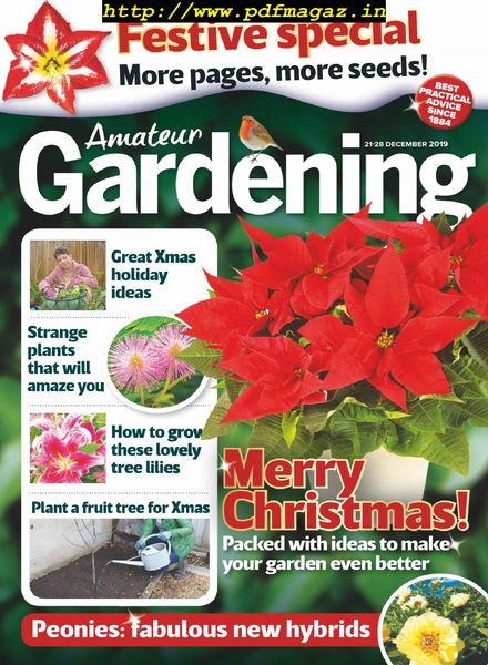 Amateur Gardening – 21 December 2019