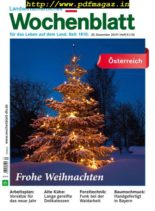 Bayerisches Landwirtschaftliches Wochenblatt Oesterreich – 19 Dezember 2019