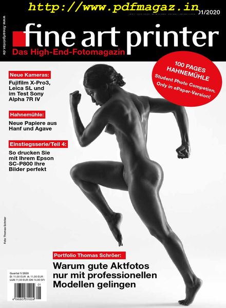 Fine art printer – Januar-Marz 2020