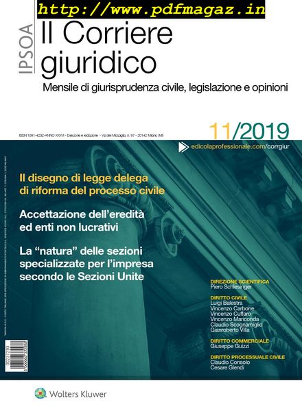 Il Corriere Giuridico – Novembre 2019