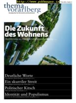 Thema Vorarlberg – Dezember 2019
