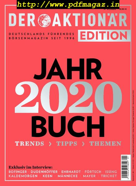 Der Aktionar – 19 Dezember 2019