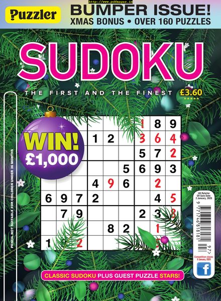 Puzzler Sudoku – December 2019