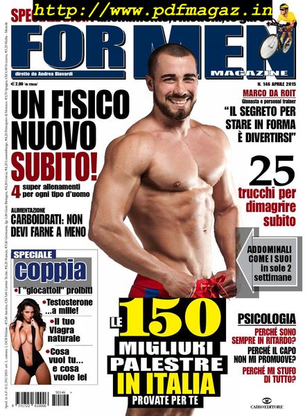 For Men Magazine – Aprile 2015