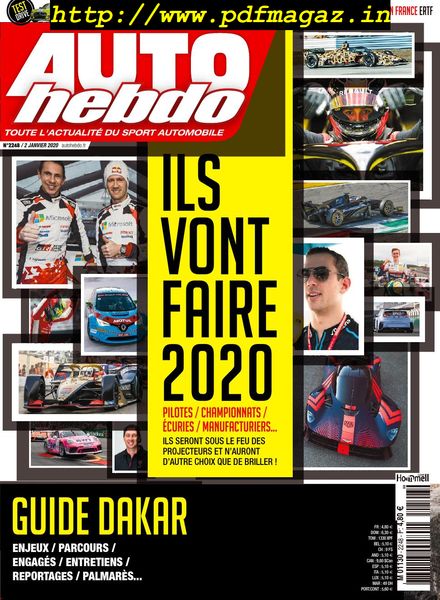 Auto Hebdo – 02 janvier 2020