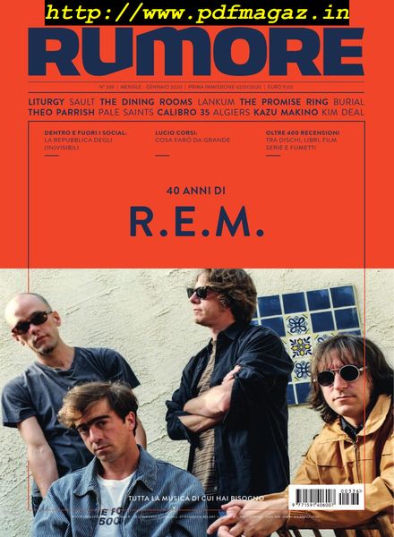 Rumore – Gennaio 2020