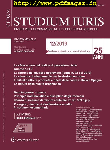 Studium Iuris – Dicembre 2019