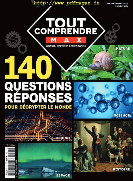 Tout Comprendre Max – Janvier-Mars 2020