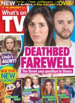 What’s on TV – 04 January 2020
