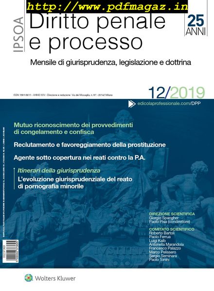 Diritto Penale e Processo – Dicembre 2019