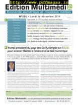 edition Multimedia – 16 decembre 2019