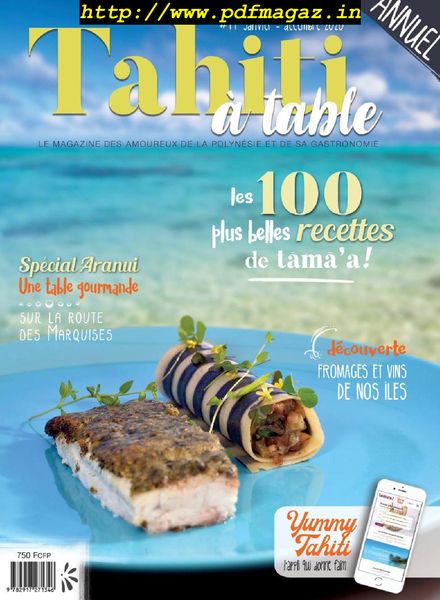 Tahiti a table – Janvier-Decembre 2020