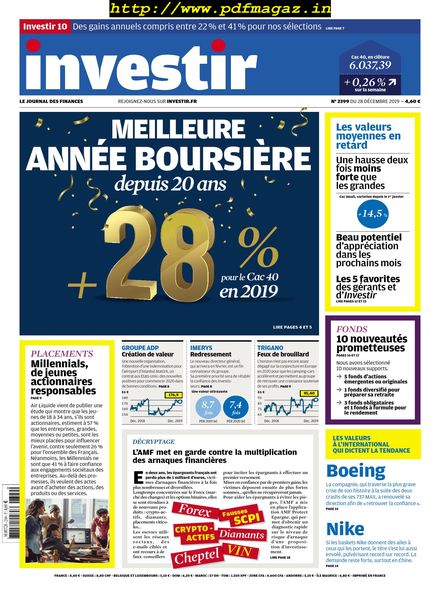 Investir – 28 Decembre 2019