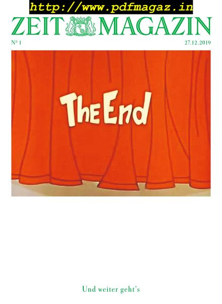 Zeit Magazin – 27 Dezember 2019