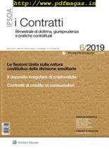 I Contratti – Novembre 2019