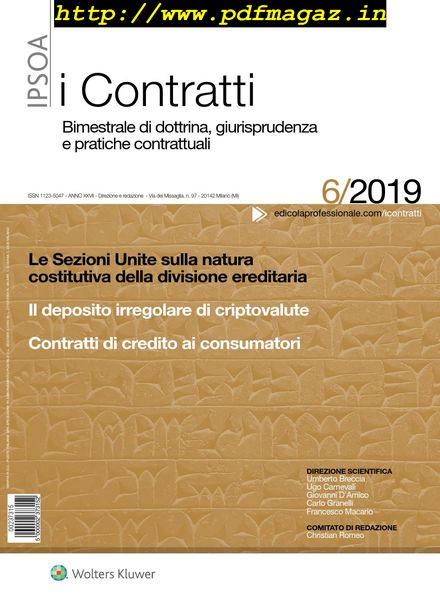 I Contratti – Novembre 2019