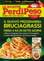 Le Ricette PerdiPeso – Gennaio 2020