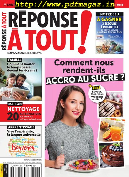 Reponse a Tout – janvier 2020