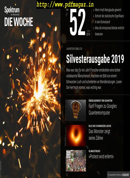 Spektrum Die Woche – 27 Dezember 2019
