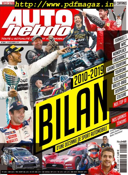Auto Hebdo – 13 decembre 2019
