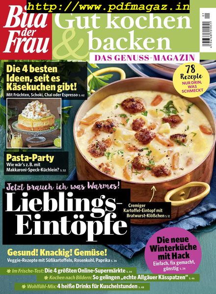 Download Bild Der Frau Gut Kochen 2020 01 03 Pdf Magazine