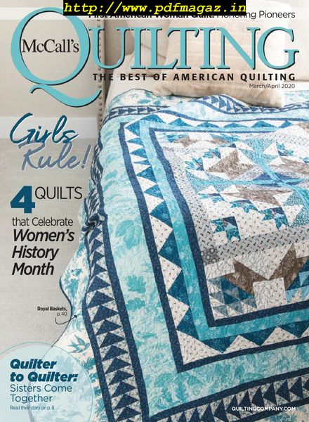 McCall’s Quilting – March-April 2020