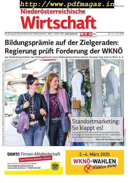 NiederOsterreichische Wirtschaft – 10 Januar 2020