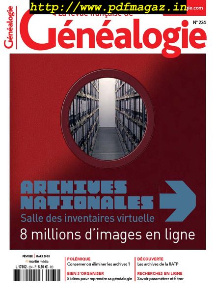 La Revue Francaise de Genealogie – Fevrier-Mars 2018