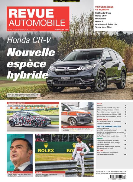 Revue Automobile – 09 janvier 2020