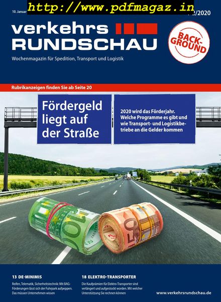VerkehrsRundschau – 03 Januar 2020
