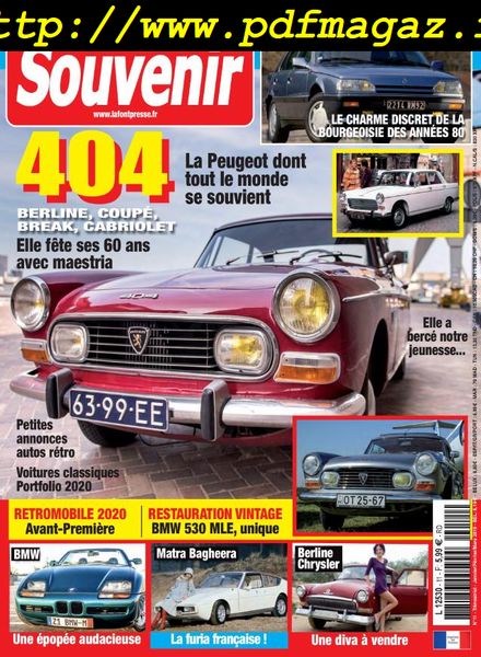 Auto Souvenir – Janvier-Mars 2020