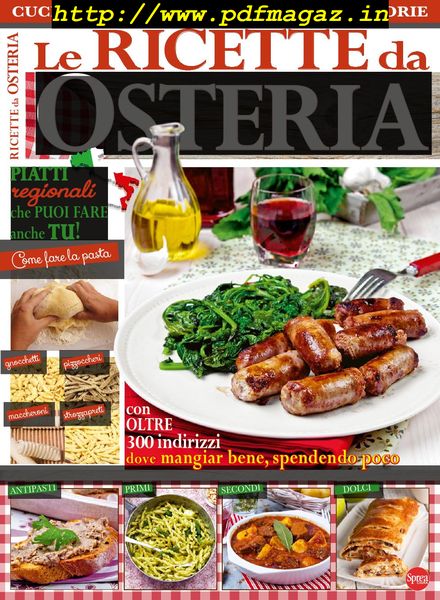 Cucina Tradizionale Speciale N.1 – Le Ricette da Osteria – Ottobre-Novembre 2017