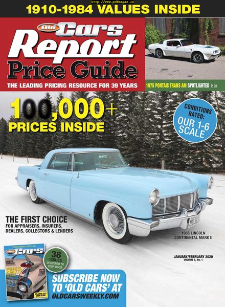 Old Cars Report Price Guide – January-February 2020