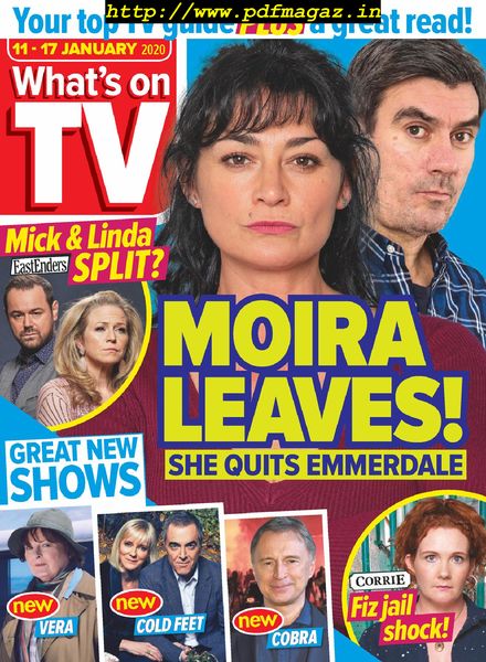 What’s on TV – 11 January 2020