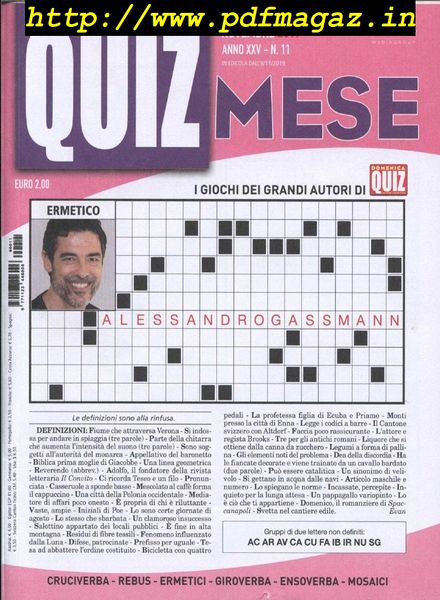 Quiz Mese – Novembre 2019