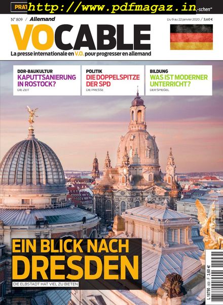 Vocable Allemand – 09 janvier 2020