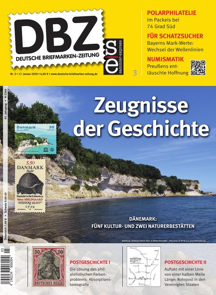 Deutsche Briefmarken-Zeitung Nr.3 – 17 Januar 2020