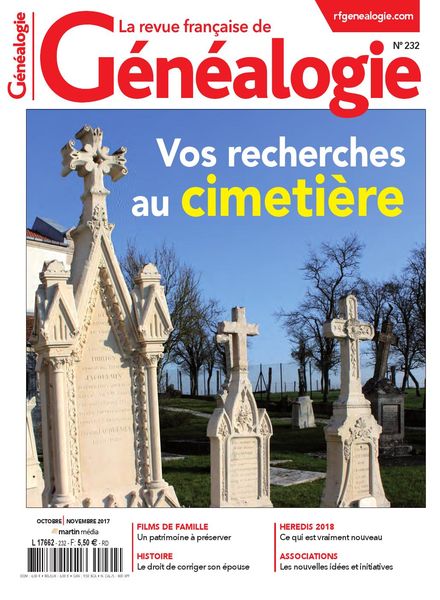 La Revue Francaise de Genealogie – Octobre-Novembre 2017