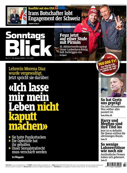 SonntagsBlick – 19 Januar 2020