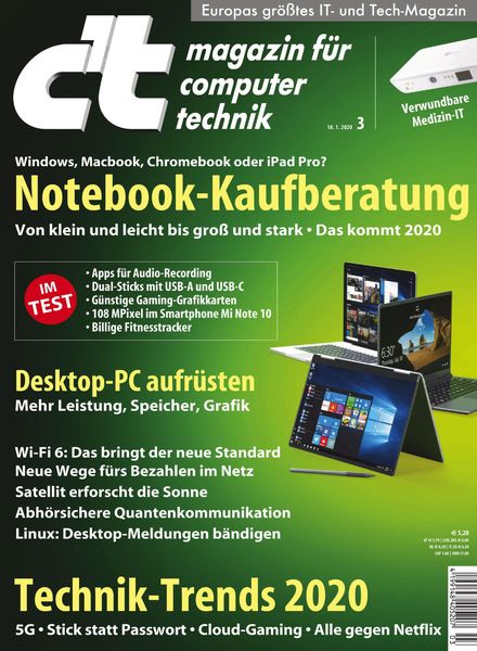 c’t Magazin – 18 Januar 2020