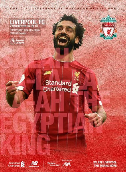 Liverpool FC Programmes – Liverpool v Manchester United – 19 January 2020