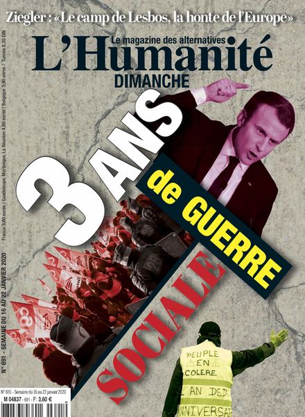 L’Humanite Dimanche – 16 Janvier 2020