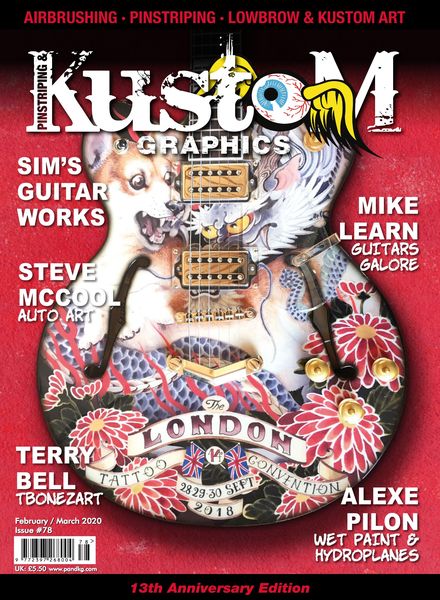 Pinstriping & Kustom Graphics English Edition – Issue 78 – February-March 2020