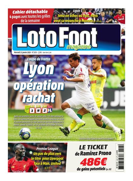 Loto Foot – 15 janvier 2020