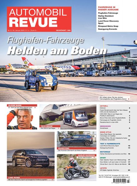 Automobil Revue – 16 Januar 2020