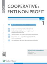 Cooperative e enti non profit – Gennaio 2020