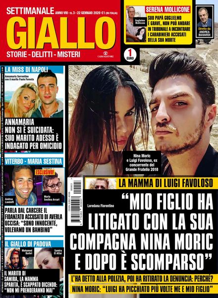 Giallo – 22 Gennaio 2020