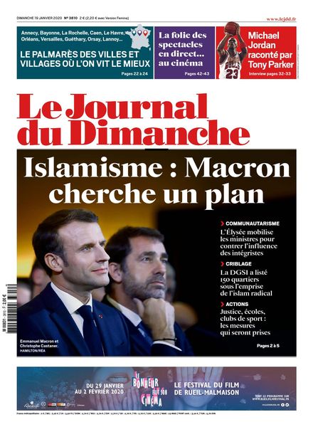 Le Journal du Dimanche – 19 janvier 2020